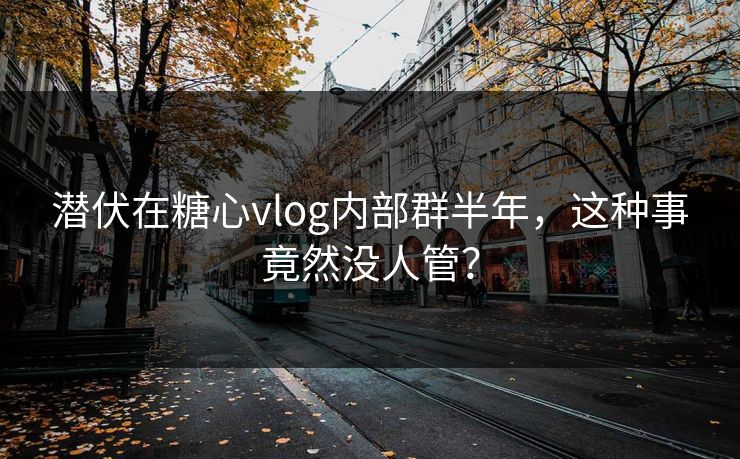 潜伏在糖心vlog内部群半年，这种事竟然没人管？